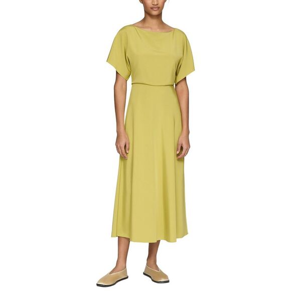 Lafayette 148 New York WomensButterfly Sleeve Midi Dress Green